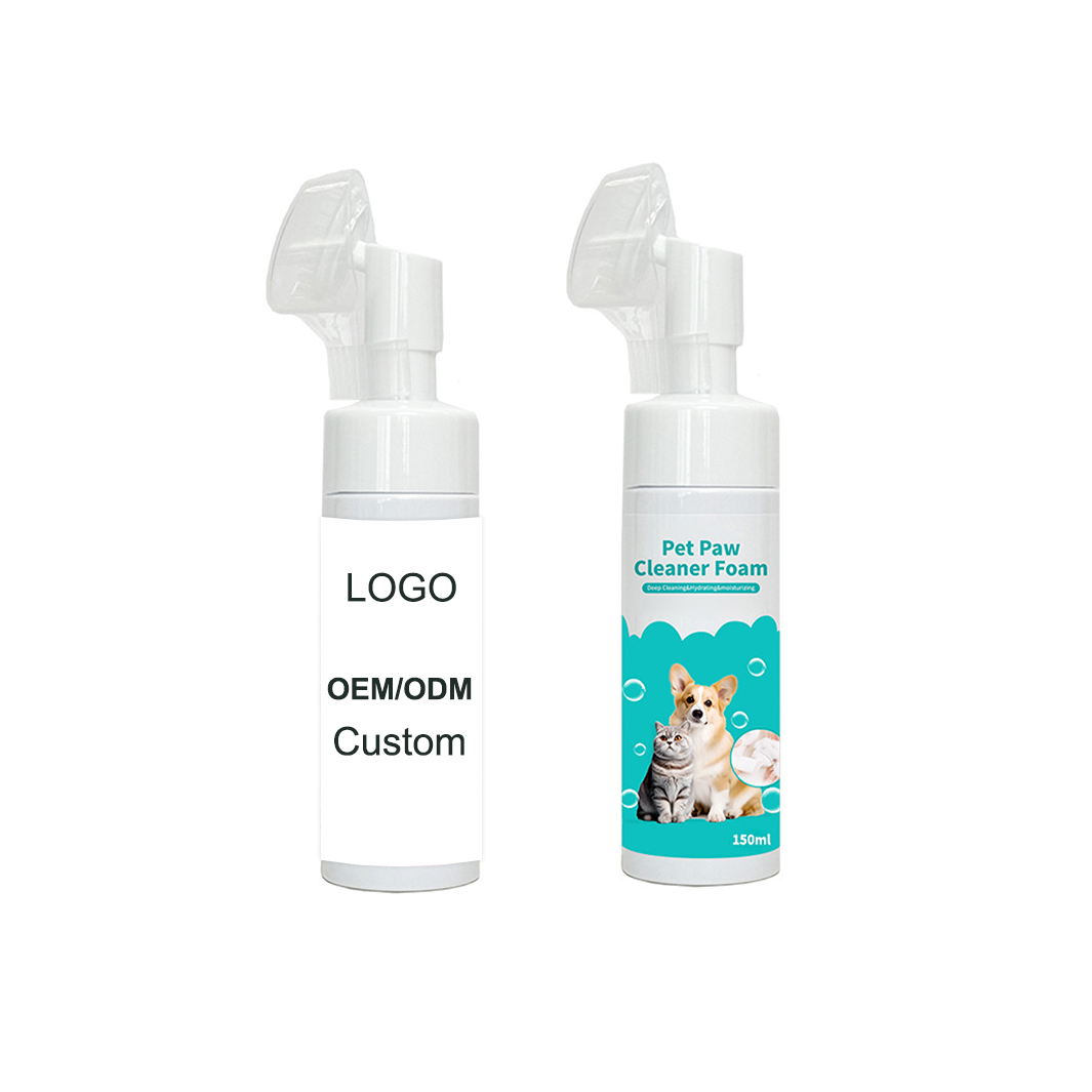 Custom No-Rinse Pet Paw Cleaner Foam for Dogs & Cats Wholesale
